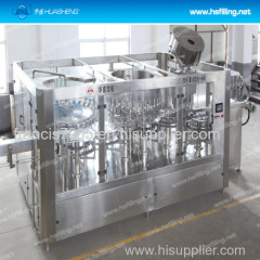 Automatic water bottling plant use 3-in-1 monoblock rinsing-filling-capping machine