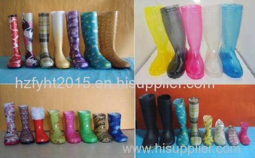 Various Kids' PVC Rain Boots Transparent Rain Boots