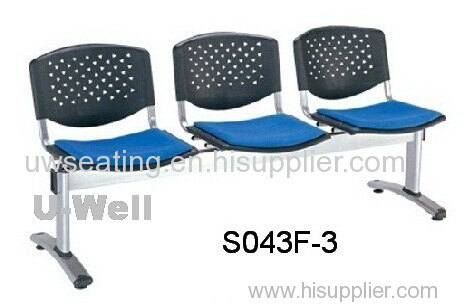 China import 4seaters plastic waiting guest chair factory price