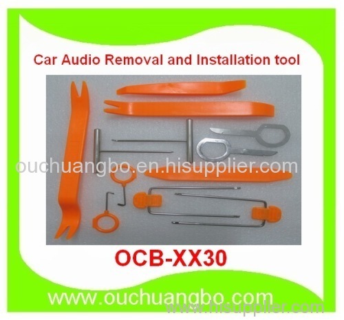 Ouchuangbo New 12Pcs Multi-Functional Auto Car Audio Removal and Installation tool