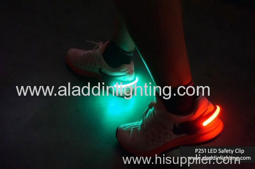 LED salfety sports shoe clip light