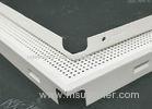 Square Clip In Perforated Ceiling Panels Aluminum alloy For exhibition hall , 800mm * 800mm