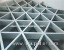 Decorative False Triangle Metal aluminum Grid Ceiling system ivory With A type