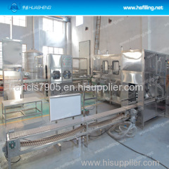 Automatic Mineral Water Filling Machine , 3 - 5 Gallon Barrel Water Rinsing Capping Machine