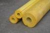 High Temp Glass Wool Pipe Insulation , Yellow Glasswool Pipe Cover