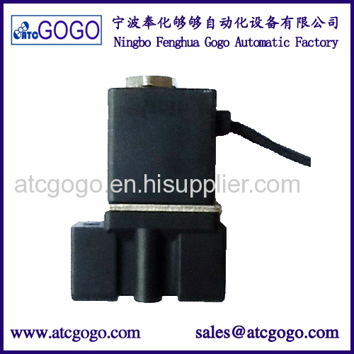 12v normally closed plastic boby solenoid valve low pressure for gas