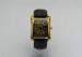 Male Square Stainless Steel Case Watch genuine leather , big face watches for men