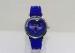 Blue Quartz Silicone Waterproof Watch 1ATM heart full of bead in the case