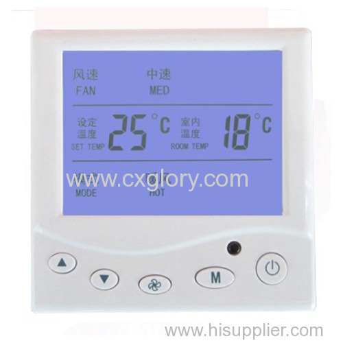 Central Air Conditioner Thermostat of Withlarge LCD