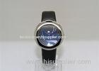 Domed glass Alloy leather strap wrist watch 36MM with SGS RoHS certificate