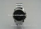 Japan analog Movement Men Quartz Watch black dial 3 eyes design