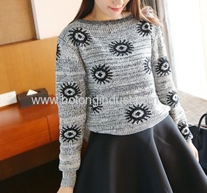 The sun pattern girls sweater