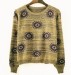 The sun pattern girls sweater