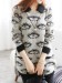 The eye pattern long sweater