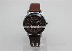 Fashion coffee leather strap Ladies Wrist Watches / female wrist watches