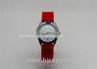 Vogue Lady Alloy Wrist Watch / silicone wrist watch With Japan movement