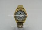 CE SR626SW 23K gold Ladies Wrist Watches Zinc alloy with fake 3-eyes dial