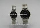 Metal Strap Couples Watches Set steel strap Japanese analog quartz movement