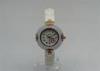 Round alloy Ladies Bracelet Watch analog quartz immitation womens ceramic watches