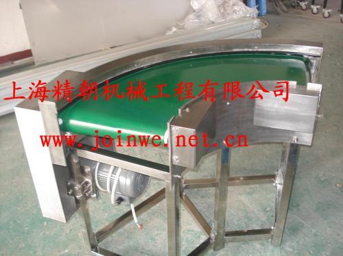 90 degree angle belt bending conveyor with stainless steel frame CE&ISO approved