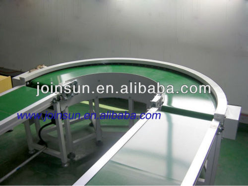 180 degree angle belt bending conveyor CE&ISO approved