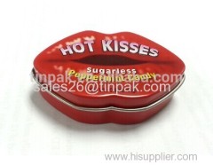 lip shaped lip gloss tin packaging boxes