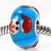 Handmade Christmas Snowman Glass Beads in 925 Silver Core Wholesale