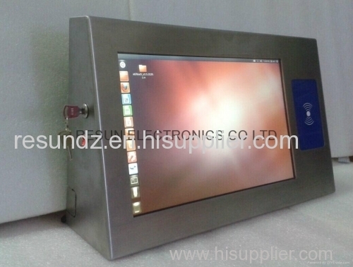 Stainless Steel Industrial Touch Screen Panel PC with RFID