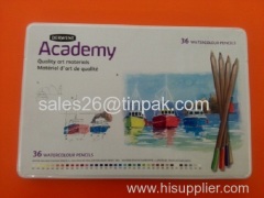 dongguan colouring pencil tin packaging box