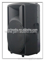 12 inch plastic stage speaker/professional active audio with USB/SD/BT/FM