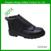 Embossed leather safety shoes