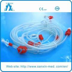 Hemodialysis blood tubing line