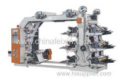 YTZ Series Six-color middle-high speed flexography printing machine