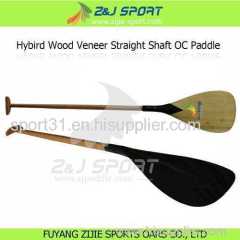 Hybird Wood Veneer Straight Shaft OC Paddle