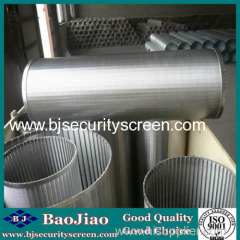 304/316 Stainless Steel Wedge Strip Sieving Mesh Tube