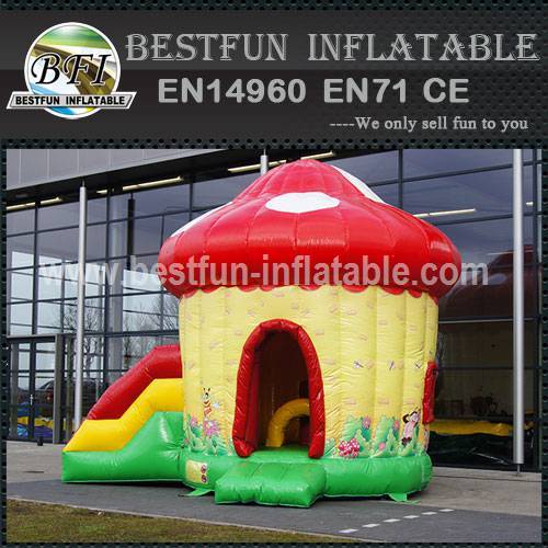 Mushroom bouncer with slide