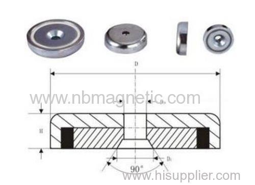 permanent pot magnets with 30 kg pull