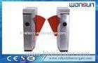 Sound Right Alarm Flap Barrier Turnstile RS232 Connector Automatic Reversing On Obstacle
