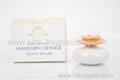 home fragrance/ 30ml ceramic diffuser with flower ceramic