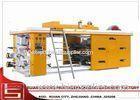 High Speed 4 Color Flexo Printing Machine with Auto Loader / Auto Unloader Material Unit
