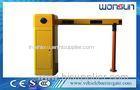 Yellow Car Park Barriers With 1 - 6 meters Straight Boom For Car Parking System