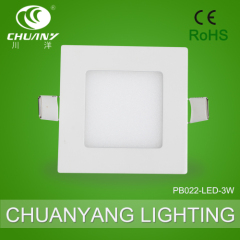 new design ultrathin square white LED lighting 3W