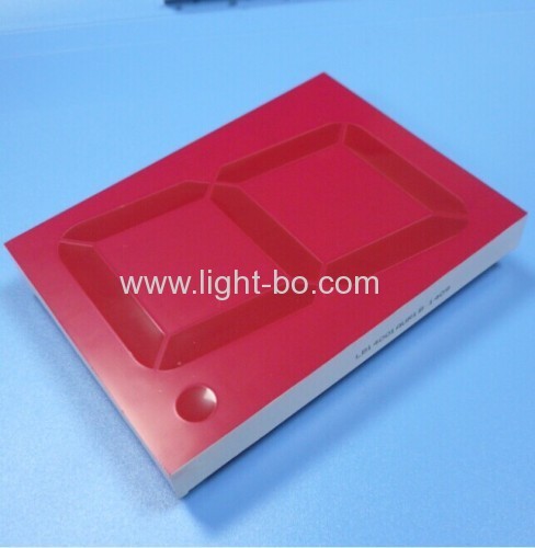 Display led de 7 segmentos de 4 polegadas cátodo comum com led vermelho de superfície vermelha epóxi