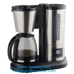 drip coffee maker 1000w 1.8L with LCD display