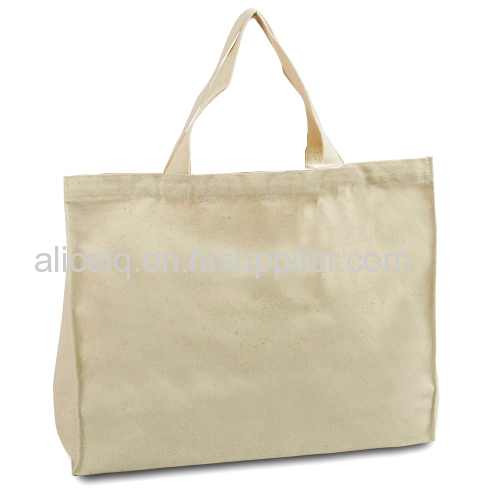 white cotton tote bag