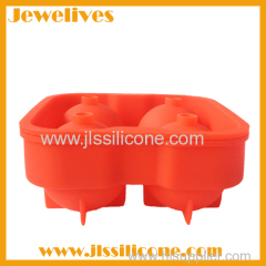 Unbreakable silicone ice ball mold