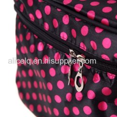 Fashion 2014 Design Polka Dot Zip Lady Cosmetic Bag