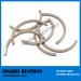 N35 Grade Strong Half Ring Magnet Ni Coating