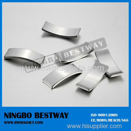 Segment Magnets with strong magnetic permanent arc magnets