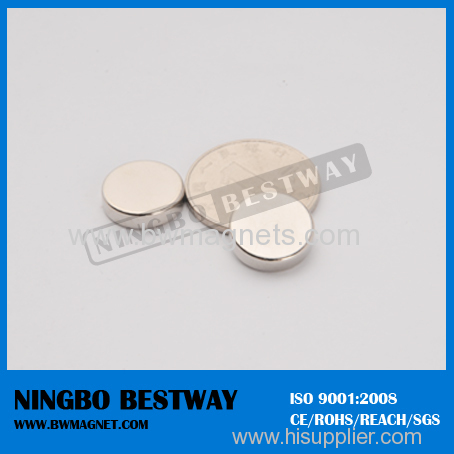 N35 D4*3 Disc NdFeB Magnets NiCuNi coating